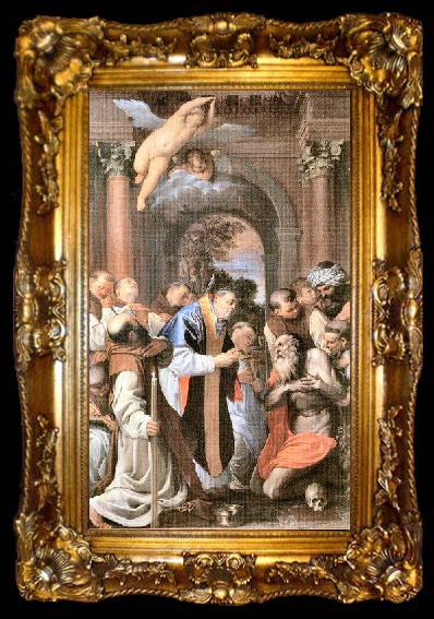 framed  Agostino Carracci The Last Communion of St Jerome, ta009-2